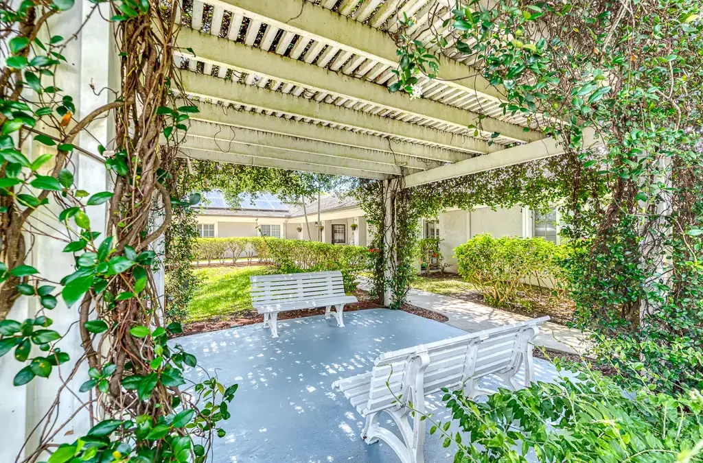 Park Benches under Pergola Park Benches under Pergola