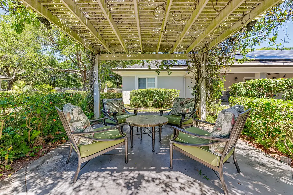 Dining area of an apartment at Healdsburg